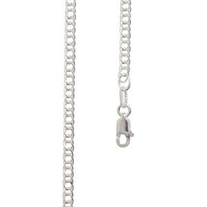 50cm sterling silver double curb chain necklace with parrot clasp  Components: 4.3 x GRAMS STERLING ...