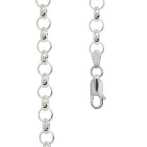 Silver Necklace - Belcher 5.00mm x 40cm