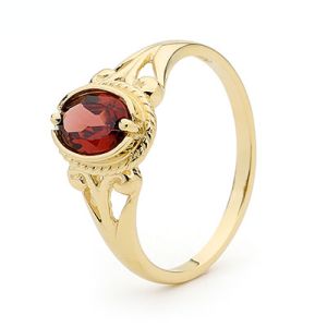 Garnet Gold Ring - Antique