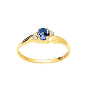 Ceylon Sapphire and Diamond Gold Ring