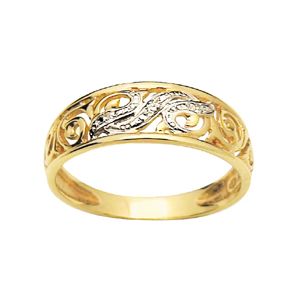 Diamond Gold Ring - Fancy