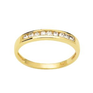 Diamond Gold Ring - Eternity Classic