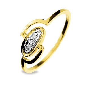 Diamond Gold Ring - Oval