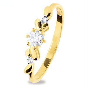 Diamond Gold Ring - Petals