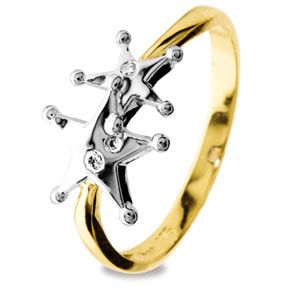 Diamond Gold Ring - Star
