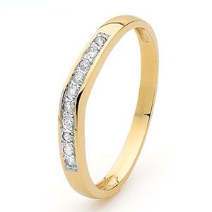 Diamond Gold Ring - Eternity Setting