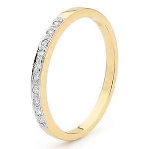 Diamond Gold Ring - Eternity Anniversary