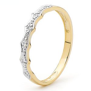 Diamond Gold Ring - Eternity Fancy