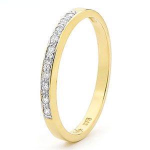 Diamond Gold Ring - Eternity Elegant