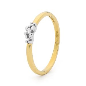 Diamond Gold Ring - Trilogy Elegant