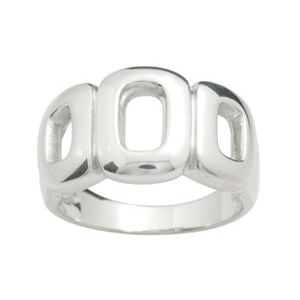 Silver Ring - Circles Size N