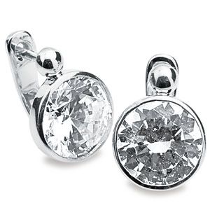 Cubic Zirconia CZ Silver Earrings