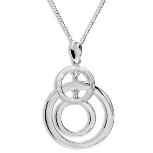 Silver Pendant - Circles