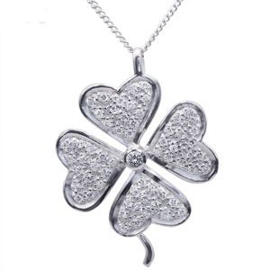 Silver Pendant - Four Leaf Clover