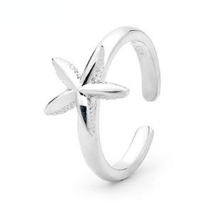 Silver Toe Ring - Starfish