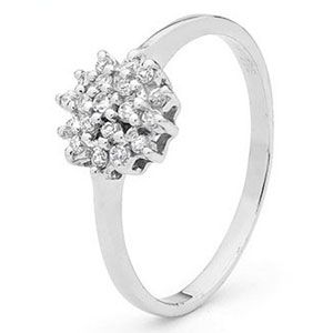 Cubic Zirconia CZ Silver Ring