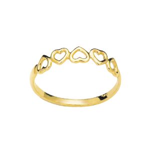 Gold Ring - Hearts