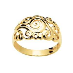 Gold Ring - Filigree Swirl