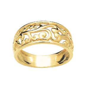 Gold Ring - Filigree Dome