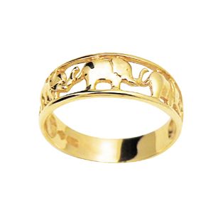 Gold Ring - Elephant