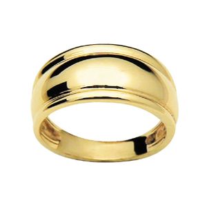 Gold Ring - Dome Edge