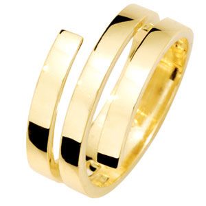 Gold Ring - Spiral