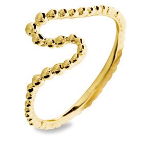 Gold Ring - String of Beads