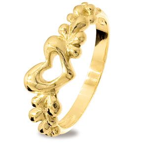 Gold Ring - Heart