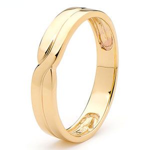 Gold Ring - Men's Wedding Band