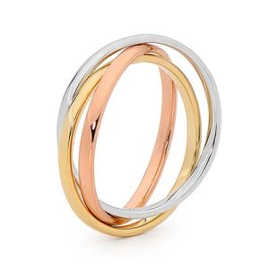3 Tone Gold Ring - Russian Wedding