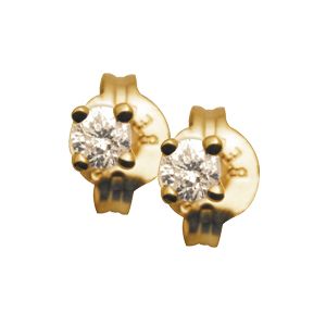 Diamond Gold Earrings .14ct Stud
