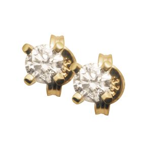 Diamond Gold Earrings .20ct Stud