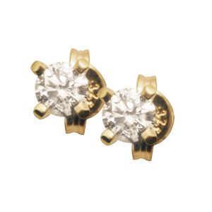 Diamond Gold Earrings .40ct