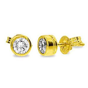 Diamond Gold Earrings .17ct