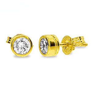 Diamond Gold Earrings .20ct Threaded Post