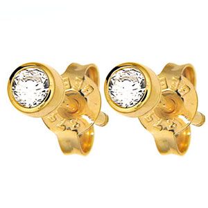 Diamond Gold Earrings .25ct