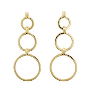 Gold Earrings - Circle