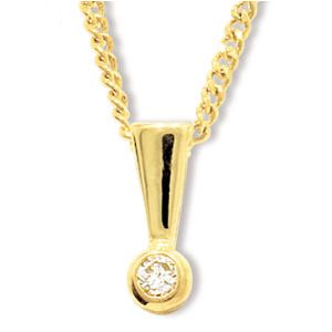 Diamond Gold Pendant .03ct