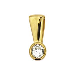 Diamond Gold Pendant .15ct 3.4mm Bezel