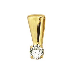 Diamond Gold Pendant .04ct 2.2mm