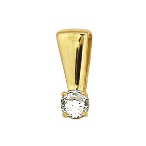 Diamond Gold Pendant .08ct 2.7mm