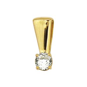 Diamond Gold Pendant .09ct 3mm