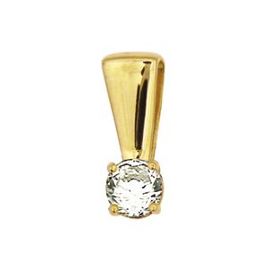 Diamond Gold Pendant .20ct 3.8mm