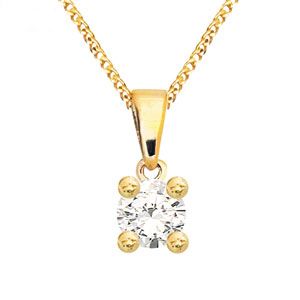 Diamond Gold Pendant .05ct