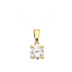 Diamond Gold Pendant .15ct Solitaire