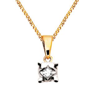 Diamond Gold Pendant .005ct