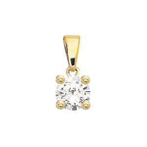 Diamond Gold Pendant .10ct Solitaire