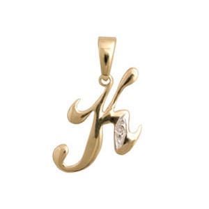 Diamond Gold Pendant - K