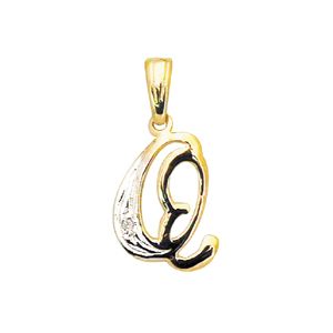 Diamond Gold Pendant - Q