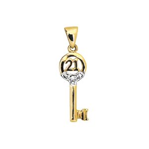 Diamond Gold Pendant - 21 Key